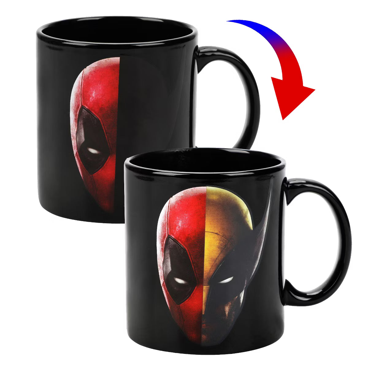 Deadpool & Wolverine Best Bubs 16 Oz Black Heat-Reactive Ceramic Mug