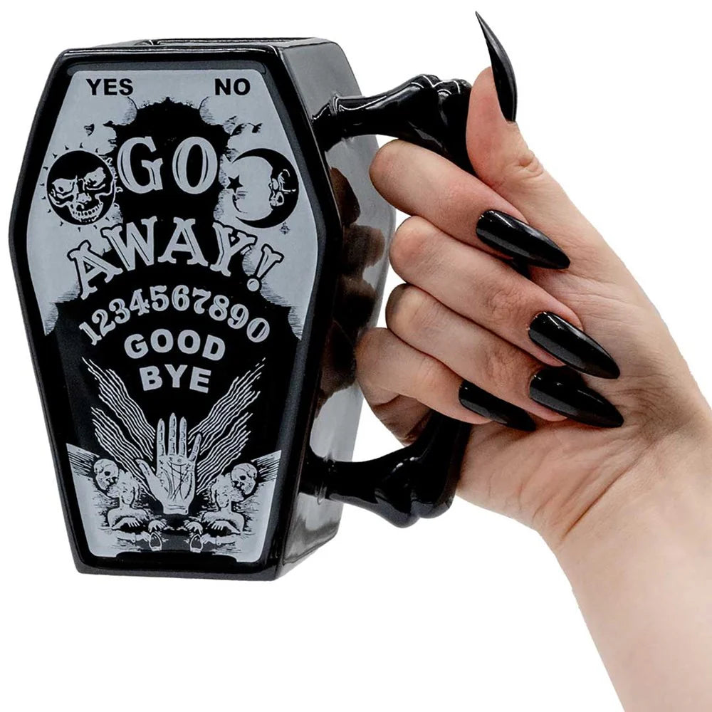 Go Away Coffin Mug