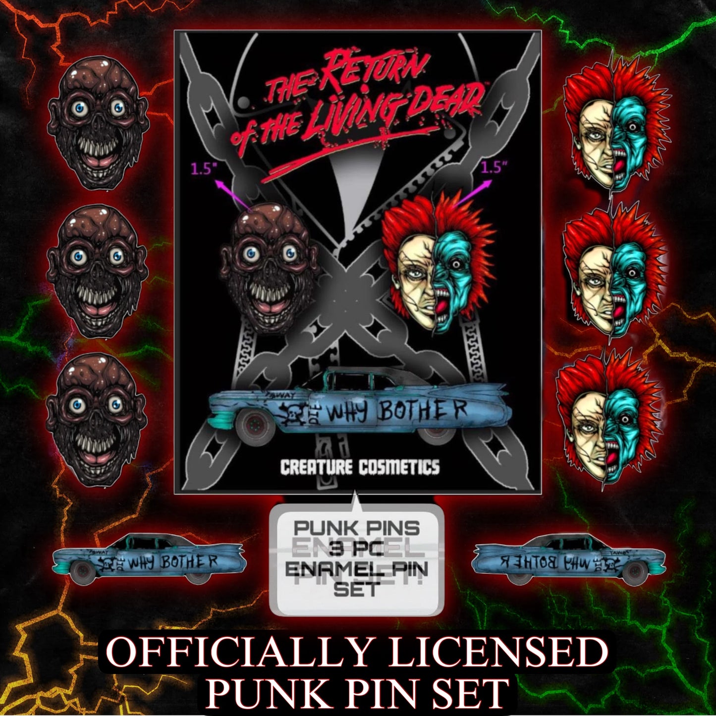 Return Of The Living Dead Pin Set