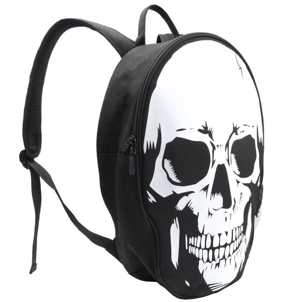 Humungous Backpack Big Skull Backpack White – The Horror Family LLC
