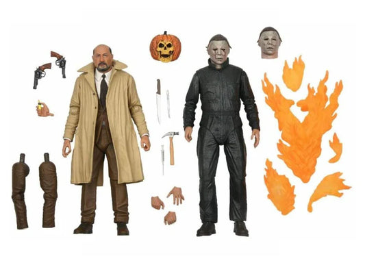 Halloween 2 Ultimate Michael Myers and Dr. Loomis 7-Inch Scale Action Figure 2-Pack