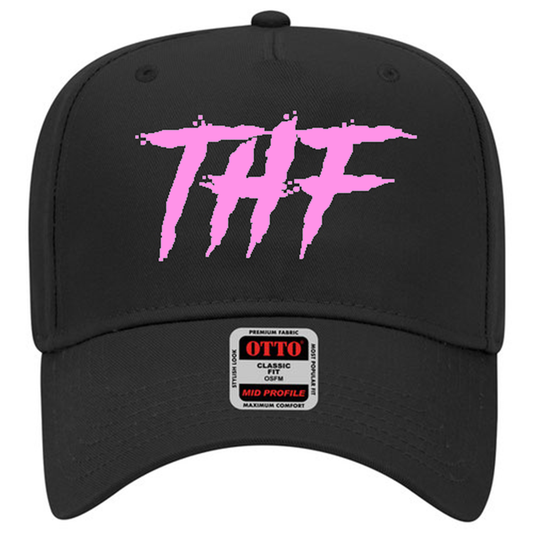 THF HAT - (BLACK/PINK)