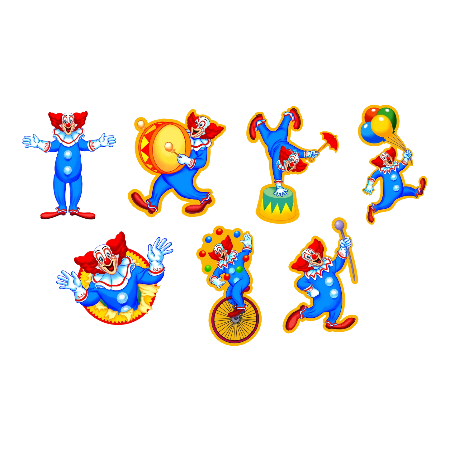 BOZO THE CLOWN WALL DECOR COLLECTION