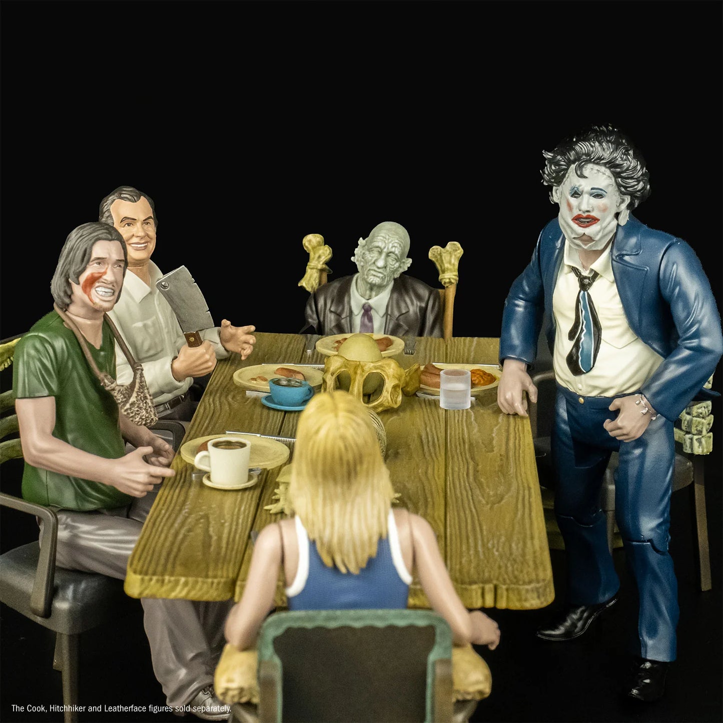 THE TEXAS CHAINSAW MASSACRE (1974) - DINNER SCENE PLAYSET