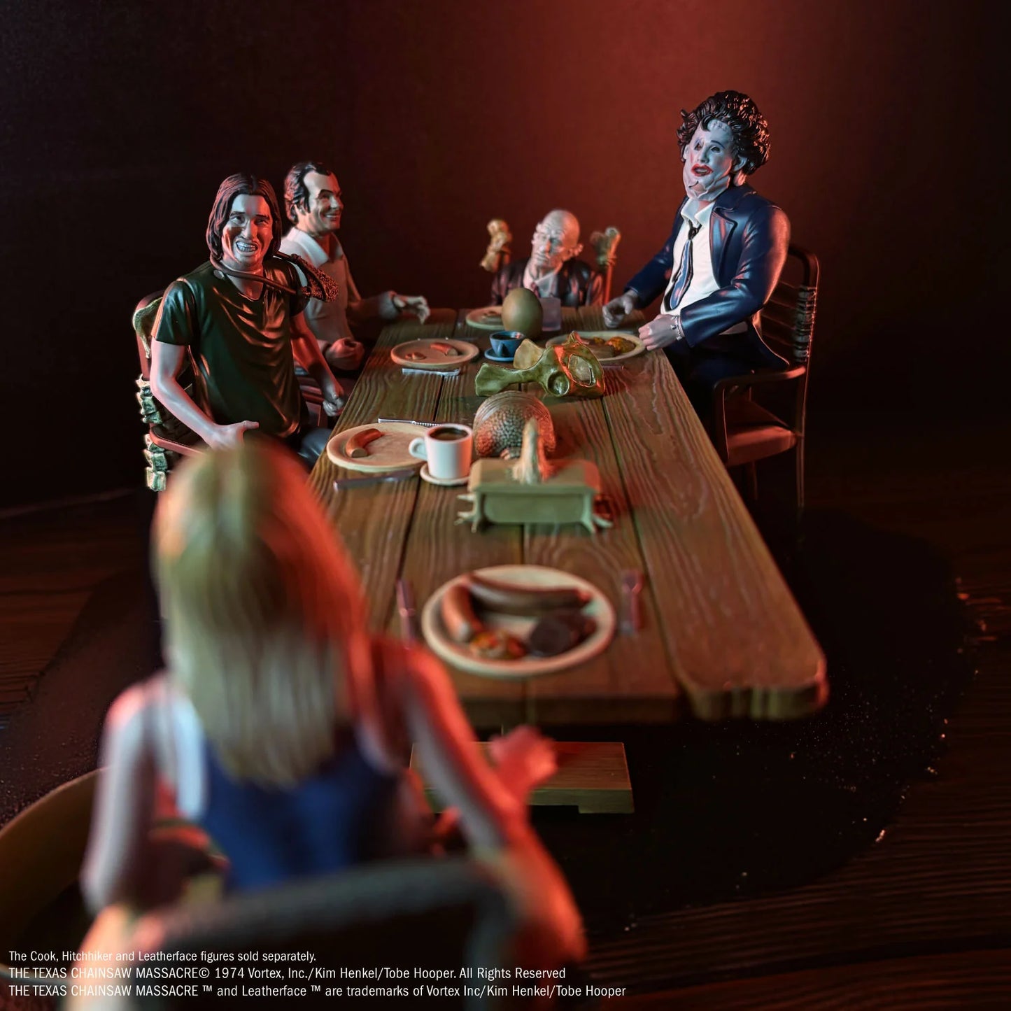 THE TEXAS CHAINSAW MASSACRE (1974) - DINNER SCENE PLAYSET