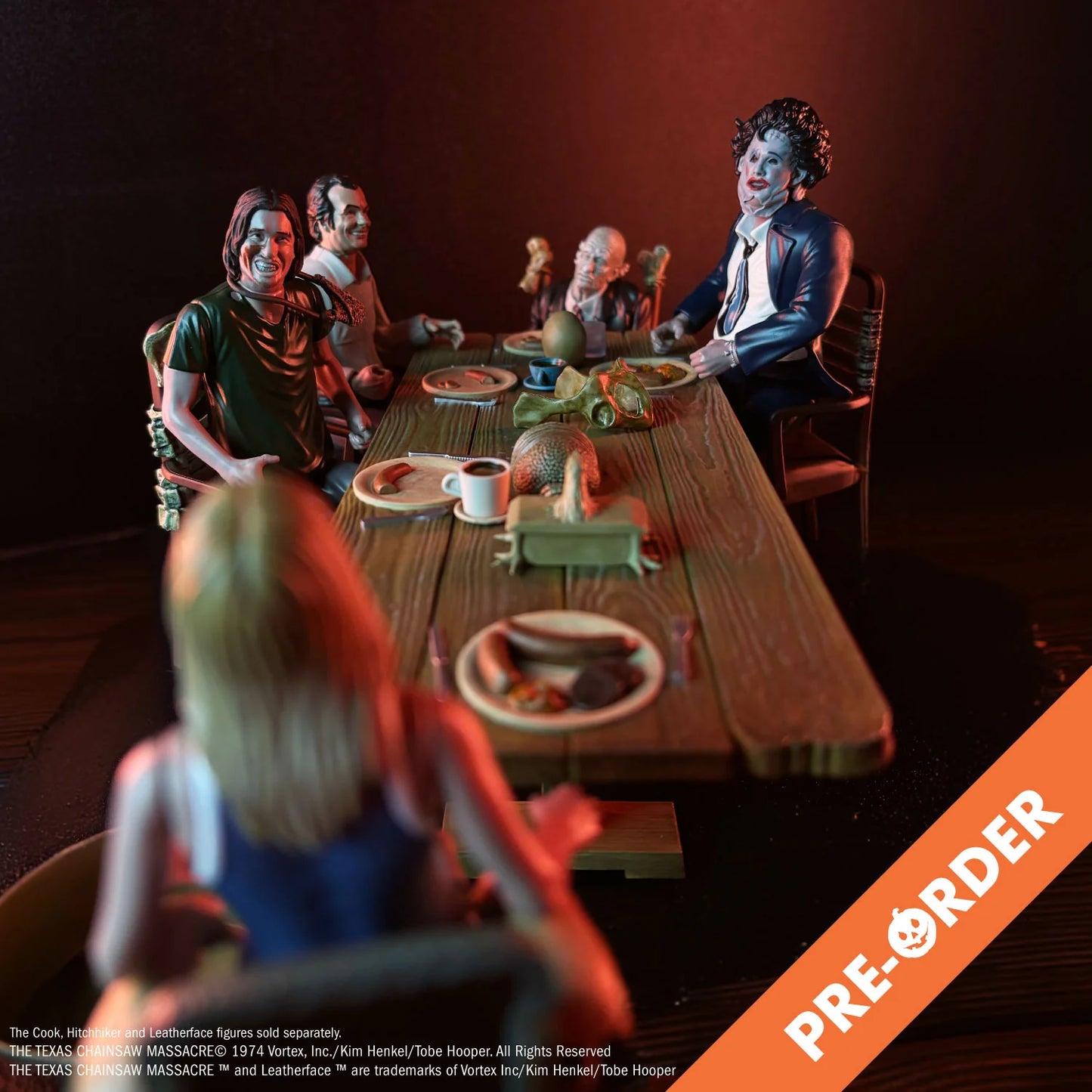 THE TEXAS CHAINSAW MASSACRE (1974) - DINNER SCENE PLAYSET