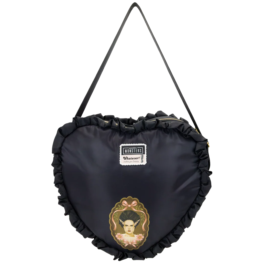 Universal Monsters Coquette Frankie & Bride Oversized Heart Tote Bag