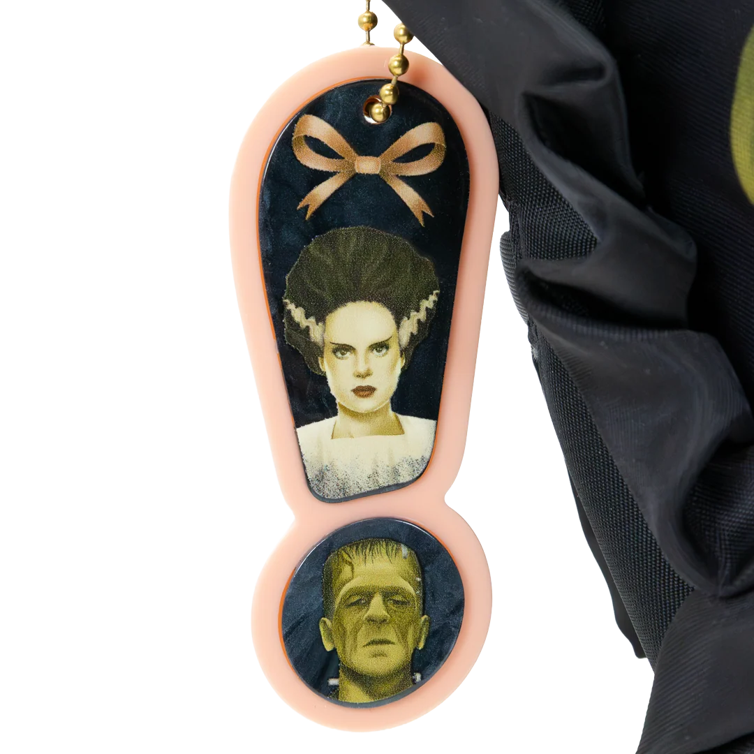 Universal Monsters Coquette Frankie & Bride Oversized Heart Tote Bag