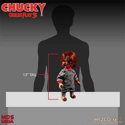 Child's Play 3 Pizza Face Chucky Talking Mega-Scale 15-Inch Doll