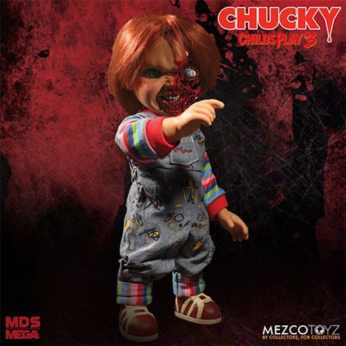 Child's Play 3 Pizza Face Chucky Talking Mega-Scale 15-Inch Doll