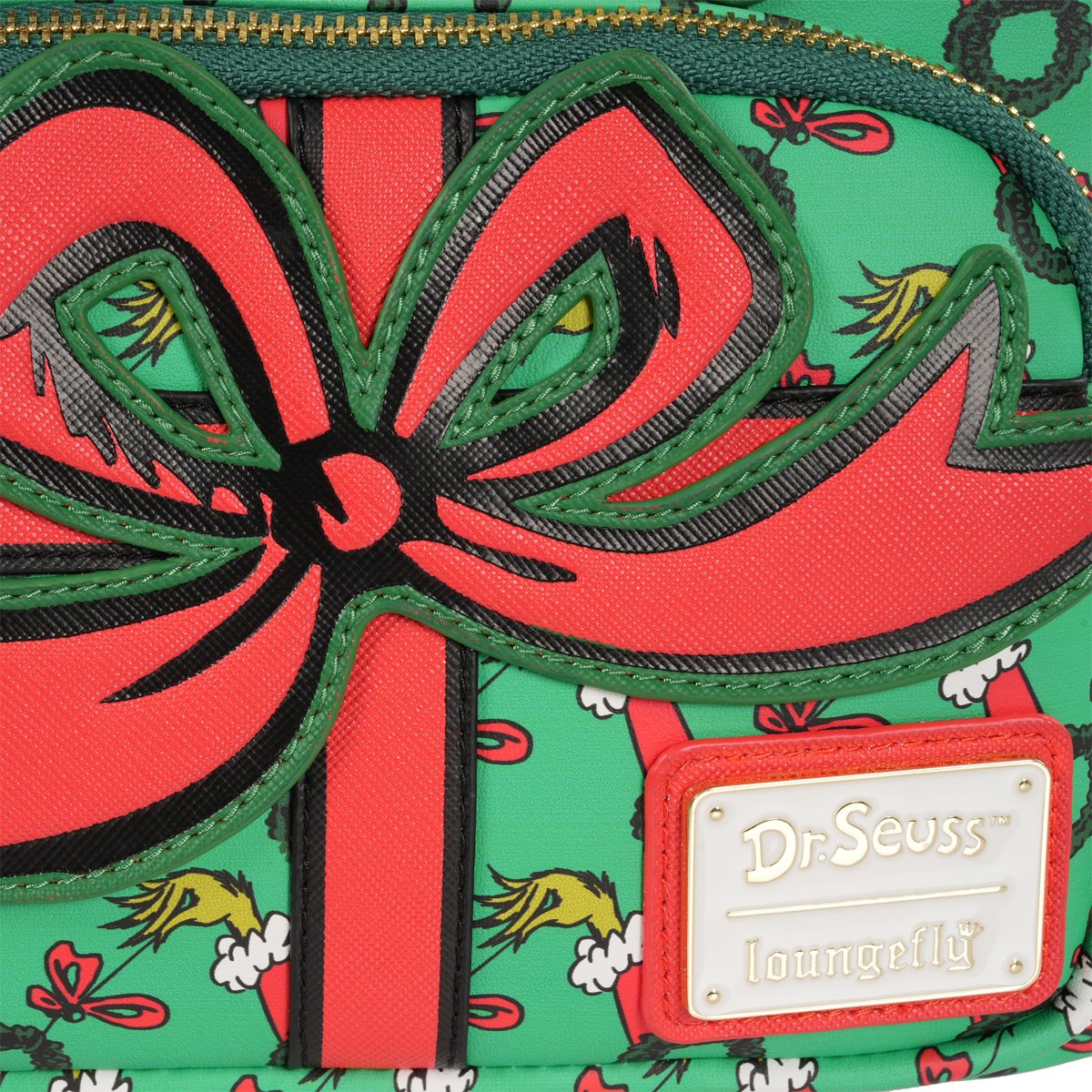 How the Grinch Stole Christmas Grinch Christmas Present Mini-Backpack - Entertainment Earth Exclusive