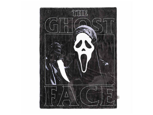 Ghost Face Double-Sided Plush Throw Blanket