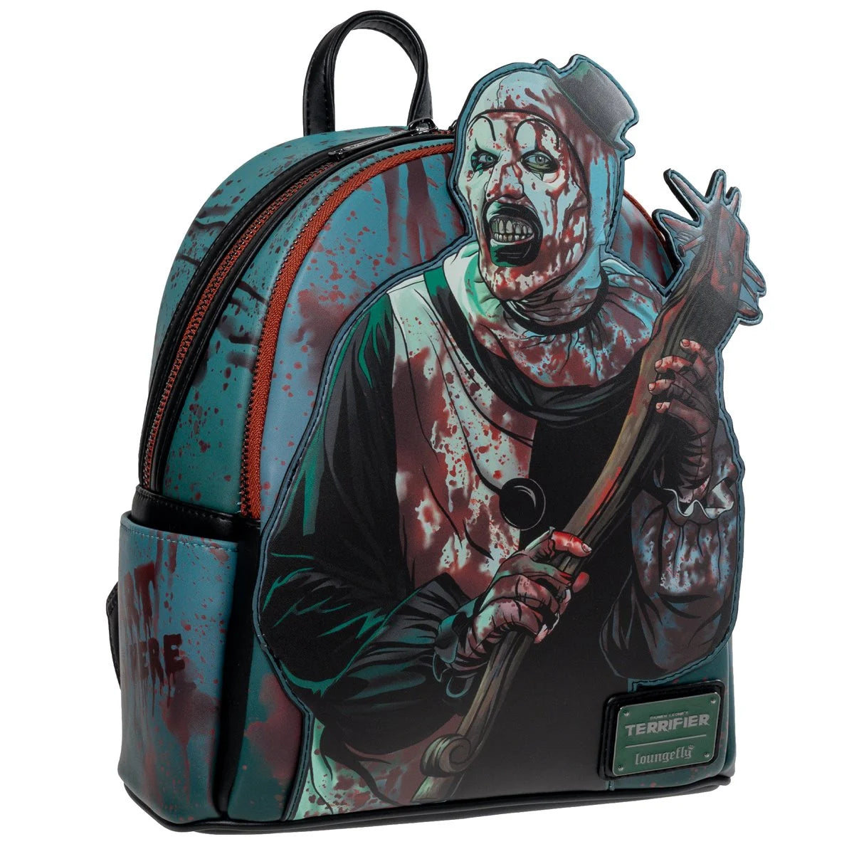 Terrifier Art the Clown Blood Splatter Glow-in-the-Dark Mini-Backpack - Entertainment Earth Exclusive