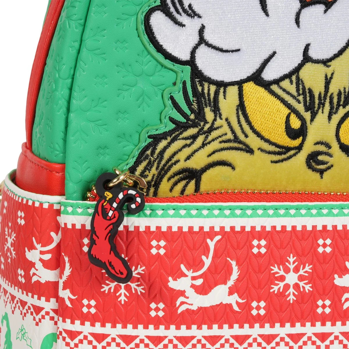 How the Grinch Stole Christmas Grinch Christmas Sweater Mini-Backpack - Entertainment Earth Exclusive