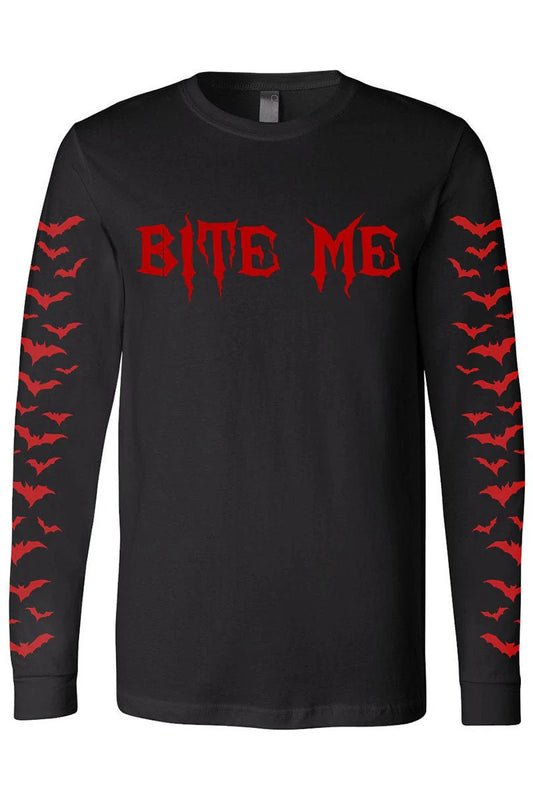 Bite Me Long Sleeve w/Bat Sleeves
