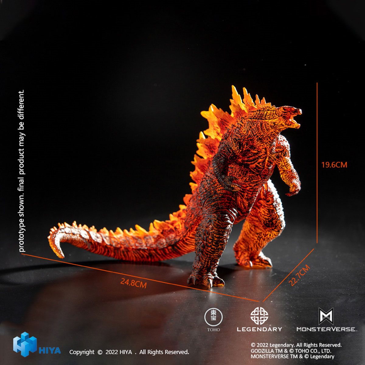 Godzilla King of Monsters Stylist Burning Godzilla Statue - Previews Exclusive