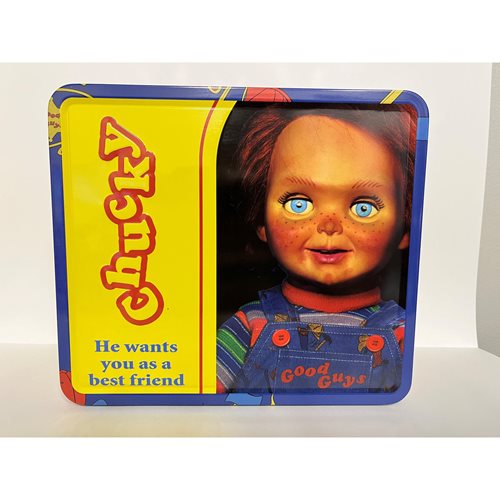 Child's Play Chucky Tin Titans Lunch Box with Thermos - Previews Exclusive