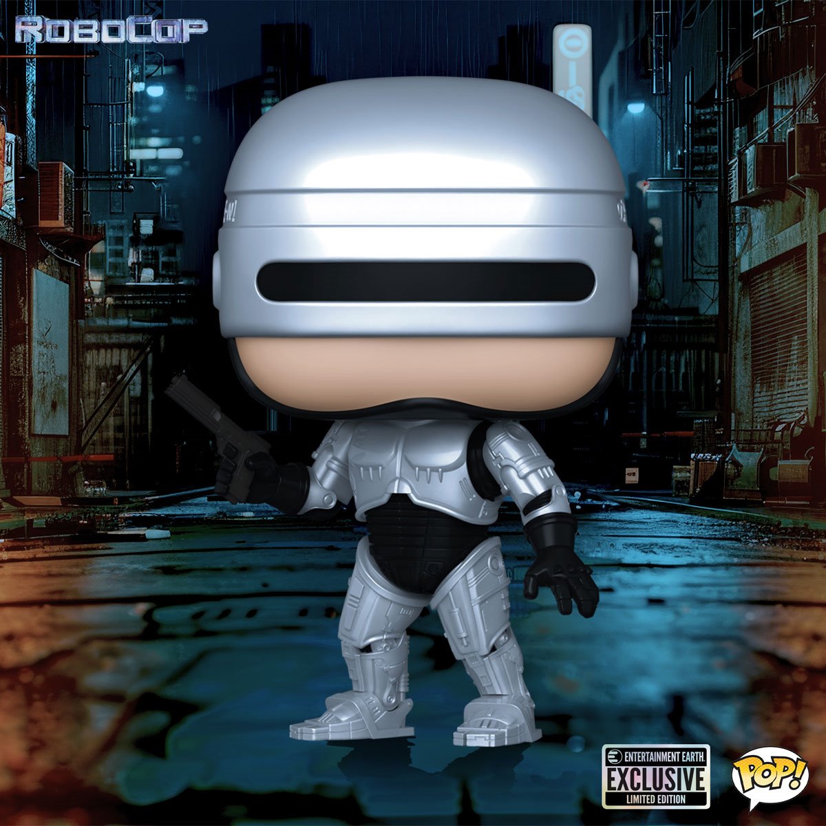 RoboCop Metallic Funko Pop! Vinyl Figure #1638 - Entertainment Earth Exclusive