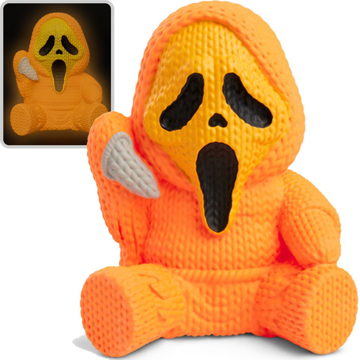 Ghost Face #264 Limited Edition Pumpkin Orange Glow-in-the-Dark Handmade By Robots Vinyl Figure