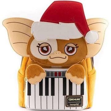 Loungefly Gremlins Gizmo Holiday Cosplay Double Strap Shoulder Bag Purse with Removable Hat