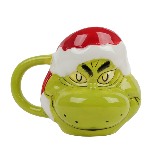 Dr. Seuss™ Grinch Santa Sculpted Ceramic Mug in Gift Box