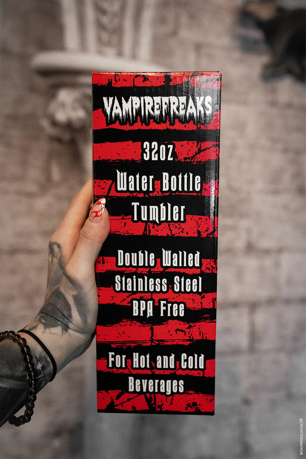 Naughty List Krampus 32 Oz Water Bottle