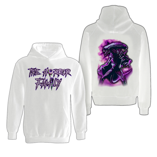 THF XENO HOODIE (WHITE/PURPLE)