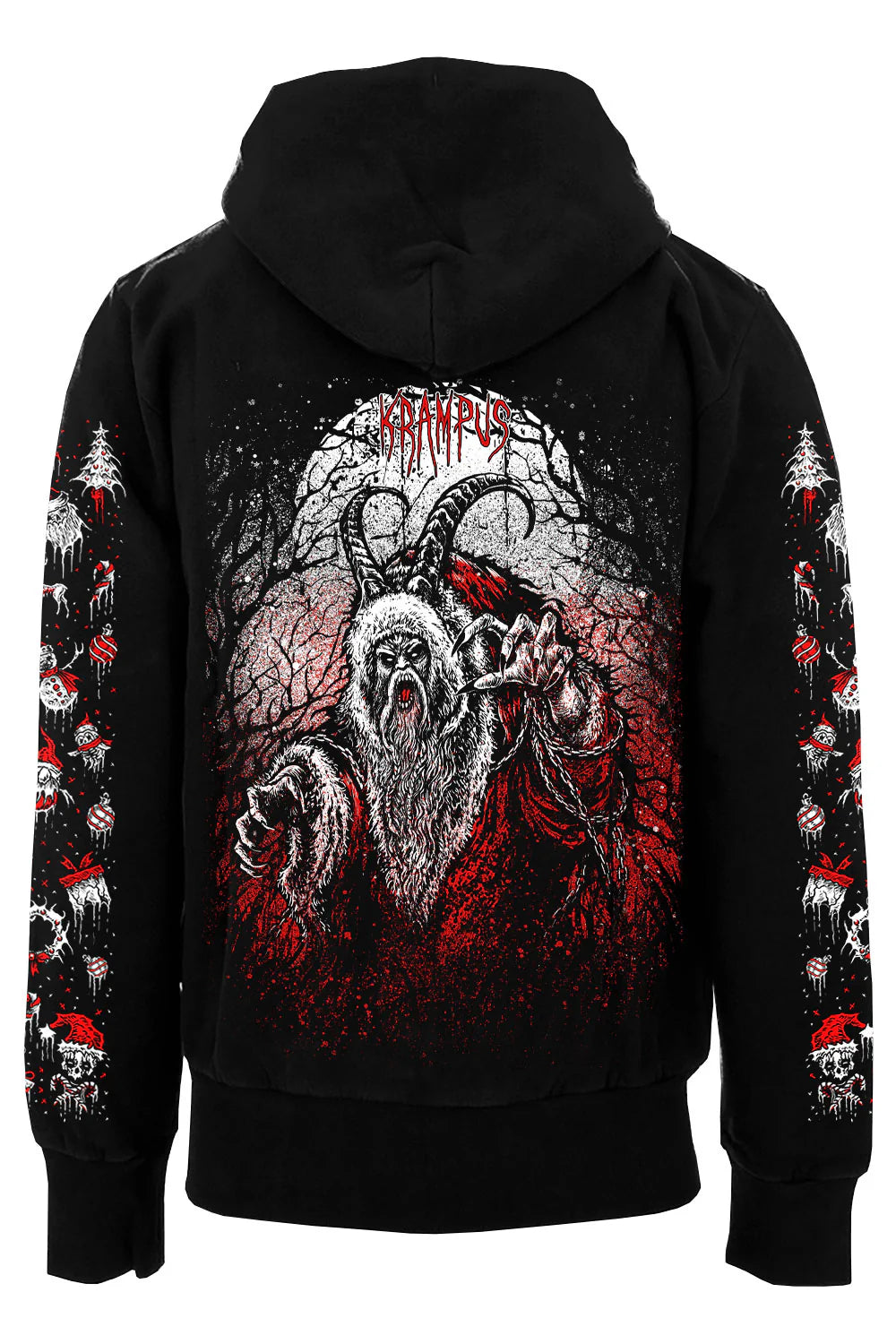 Naughty List Krampus Zipper-Up Hoodie