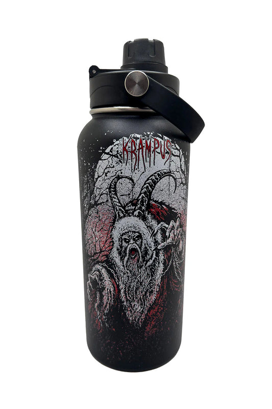 Naughty List Krampus 32 Oz Water Bottle