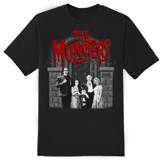 Munsters Family Portrait with Red Logo Tee