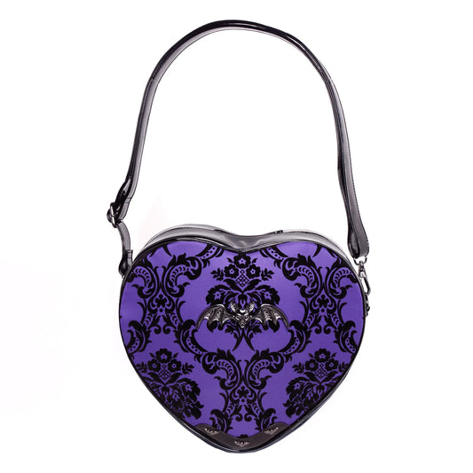 Damask Heart Shoulderbag in Violet