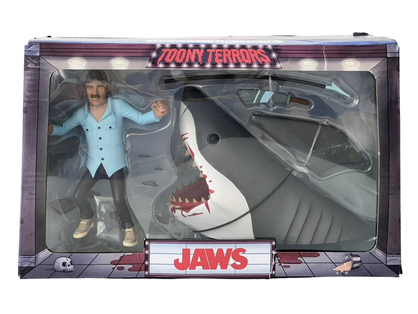 Neca Toony Terrors Jaws Quint vs The Shark Scale Action Figure 2-Pack Set