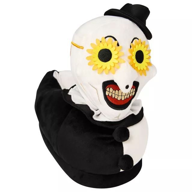 Terrifier Slippers Terrifier - Art the Clown Plush Slippers - Adult – The Horror Family LLC