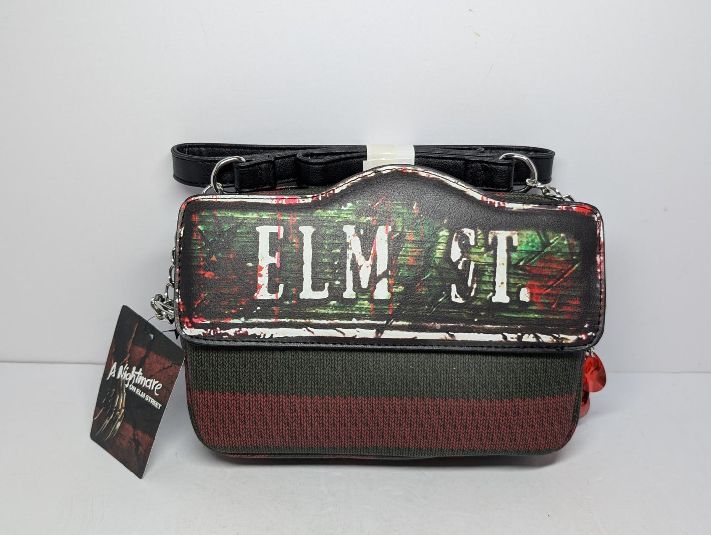 Nightmare On Elm St Freddy Krueger Crossbody Bag Purse