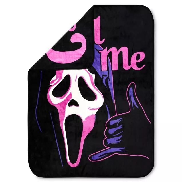 Call Me Double Sided Fleece Blanket - Ghost Face