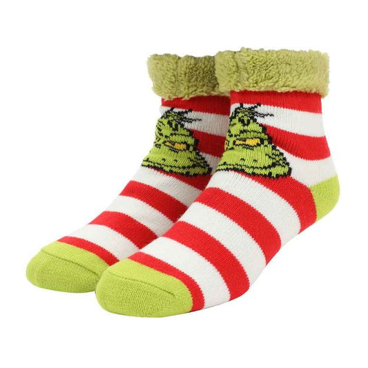 DR. SEUSS THE GRINCH SHERPA WOMEN'S QUARTER CREW