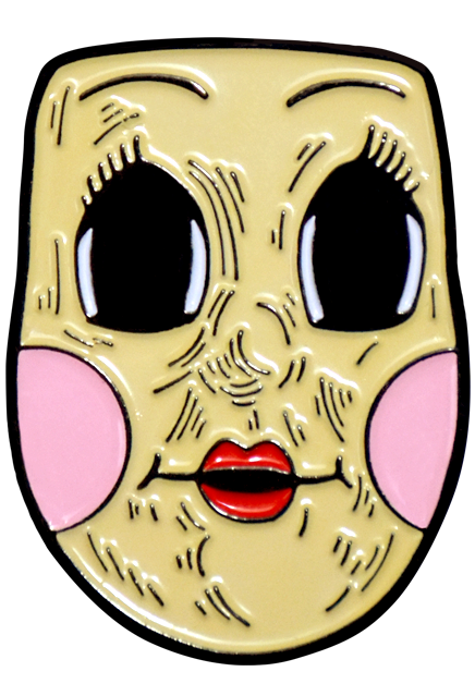 THE STRANGERS PREY AT NIGHT DOLLFACE ENAMEL PIN